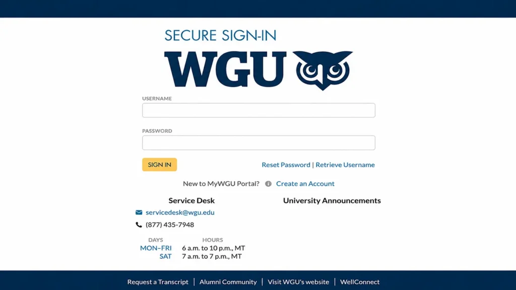 Step 2: Enter your username and password