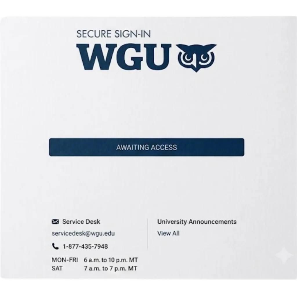 Step 1 Go to forgotpassword.wgu.edu