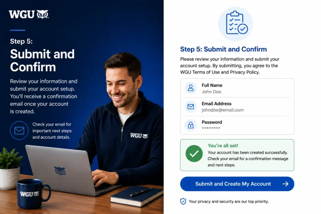 Step 5 Submit and Confirm